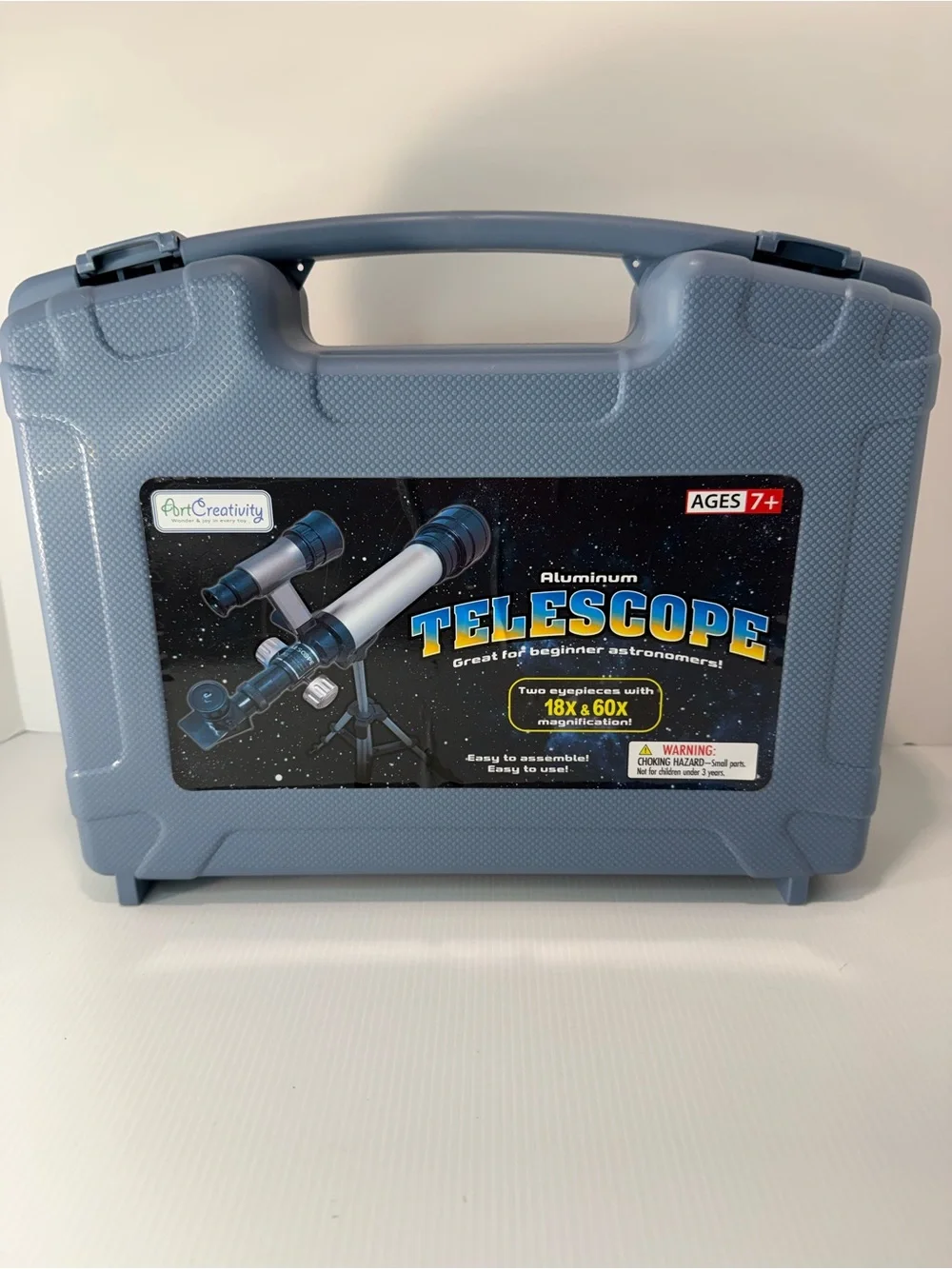 Aluminum Telescope Kit in Dusty Blue - Beginner Astronomer Set